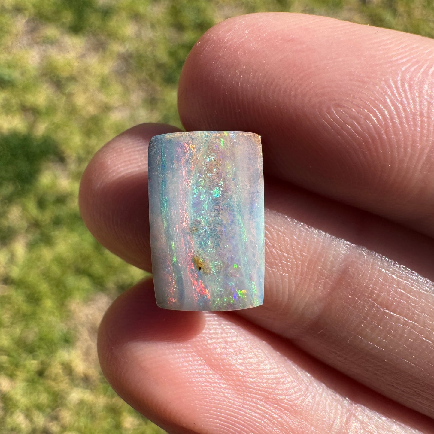 4.14 Ct rectangle boulder opal
