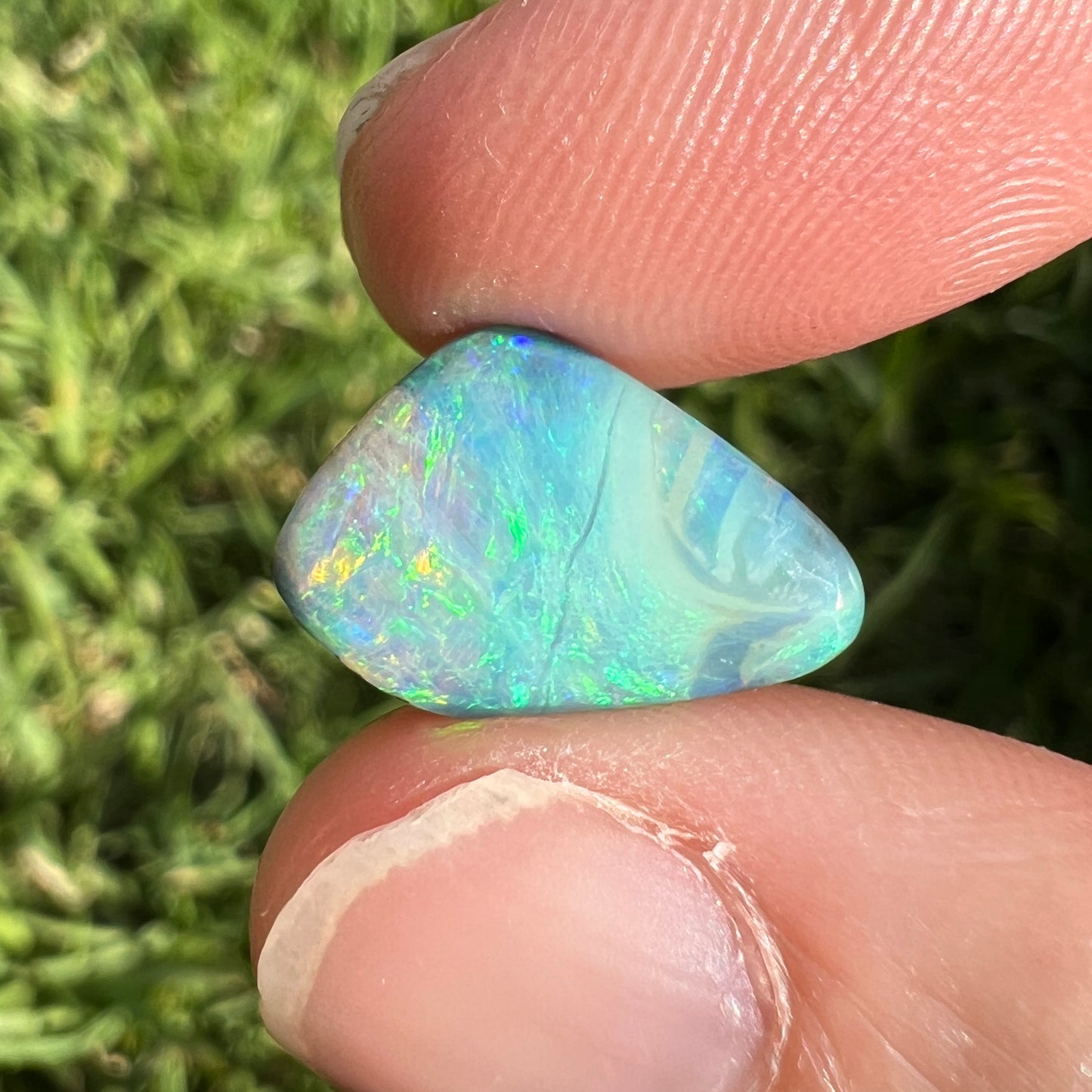 4.11 Ct ocean-toned boulder opal