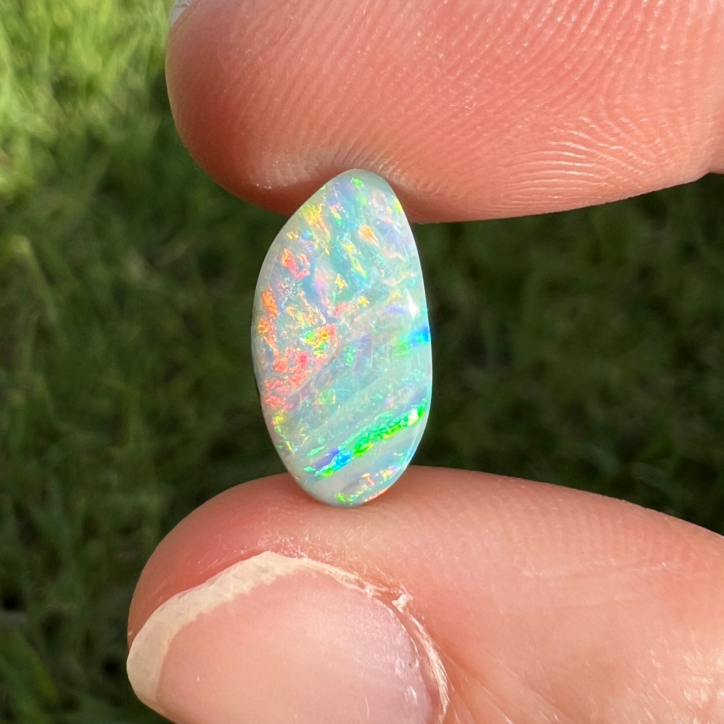 2.13 Ct small rainbow boulder opal