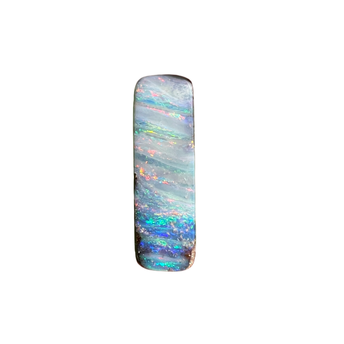 5.46 Ct narrow rectangle boulder opal