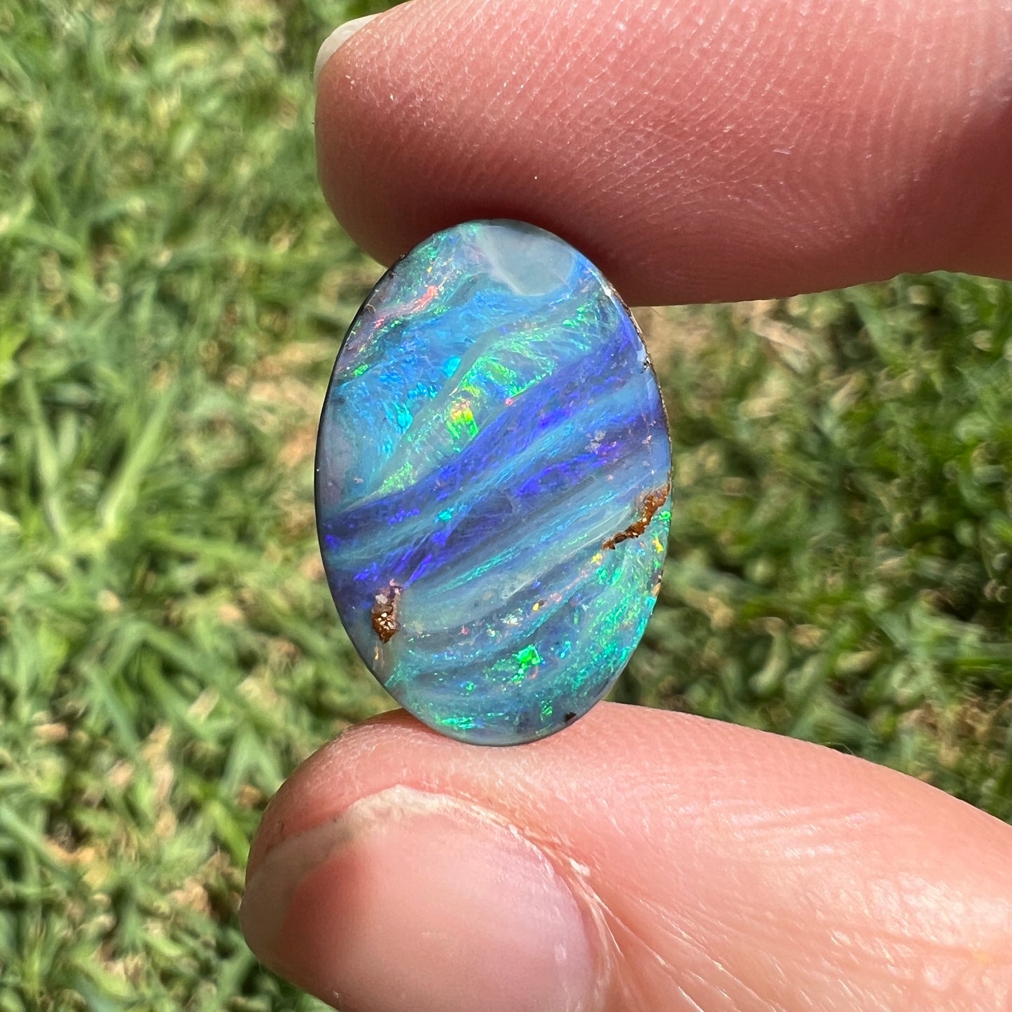 8.01 Ct striped boulder opal