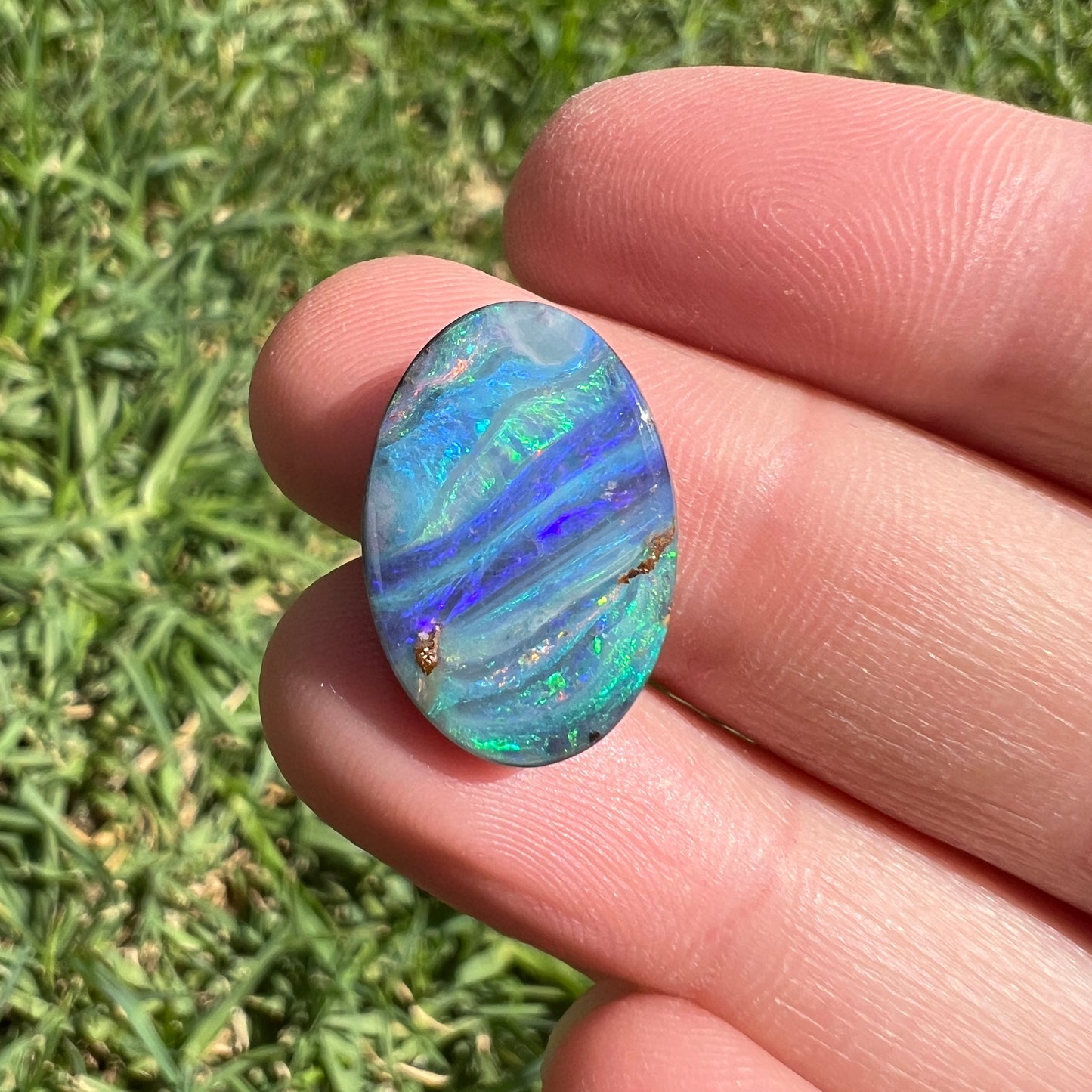 8.01 Ct striped boulder opal