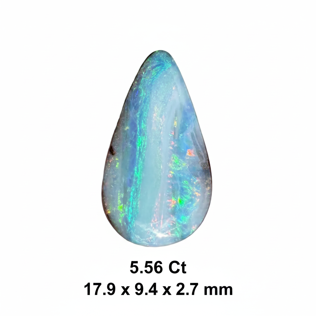 5.56 Ct teardrop boulder opal
