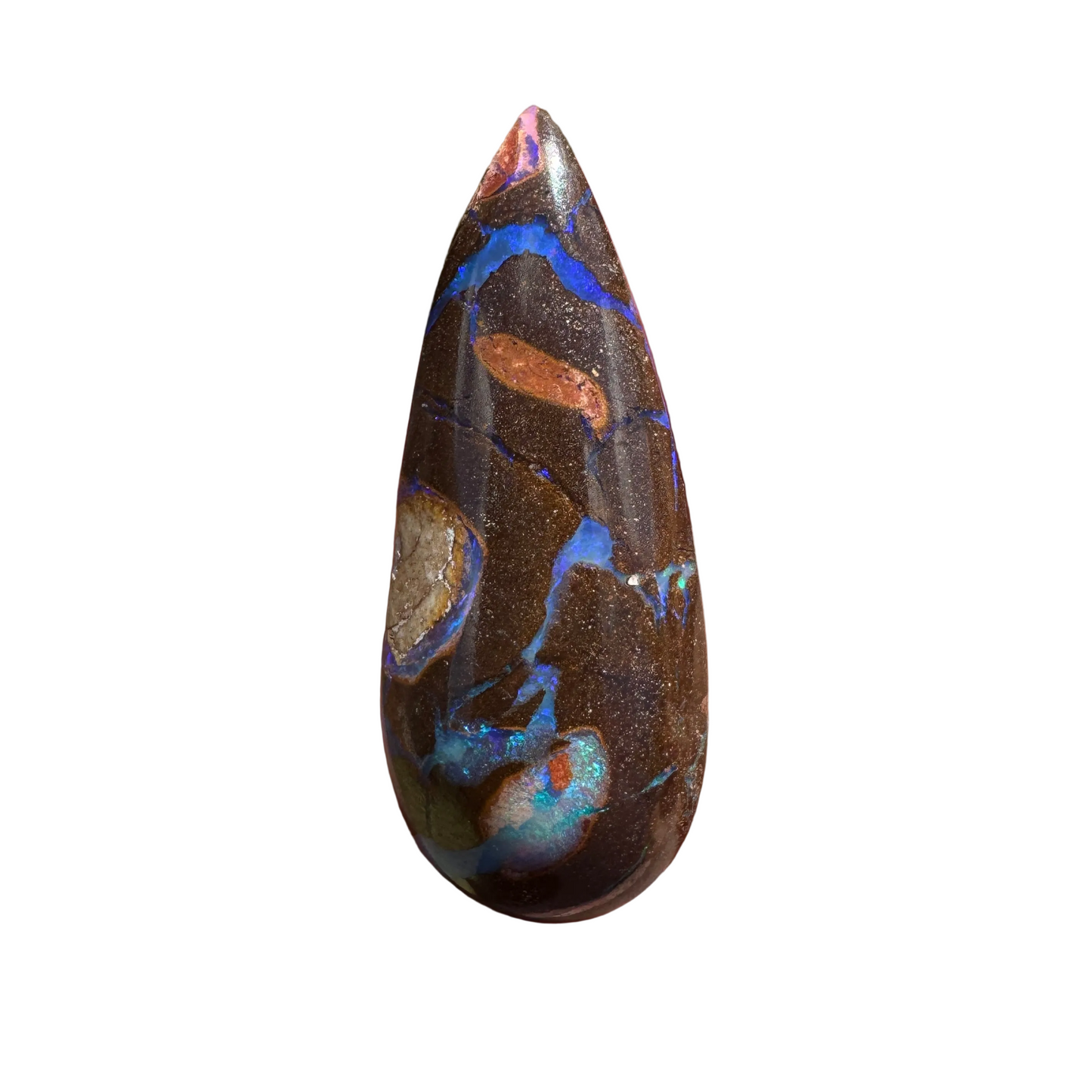 19.75 Ct large teardrop matrix boulder opal