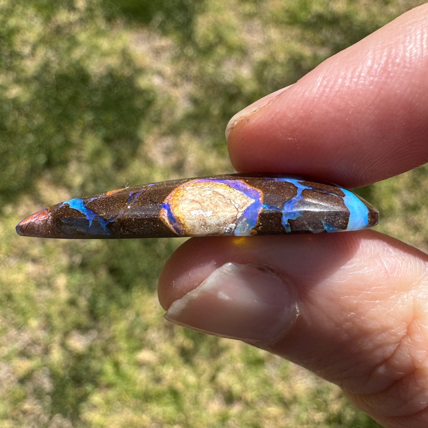 19.75 Ct large teardrop matrix boulder opal