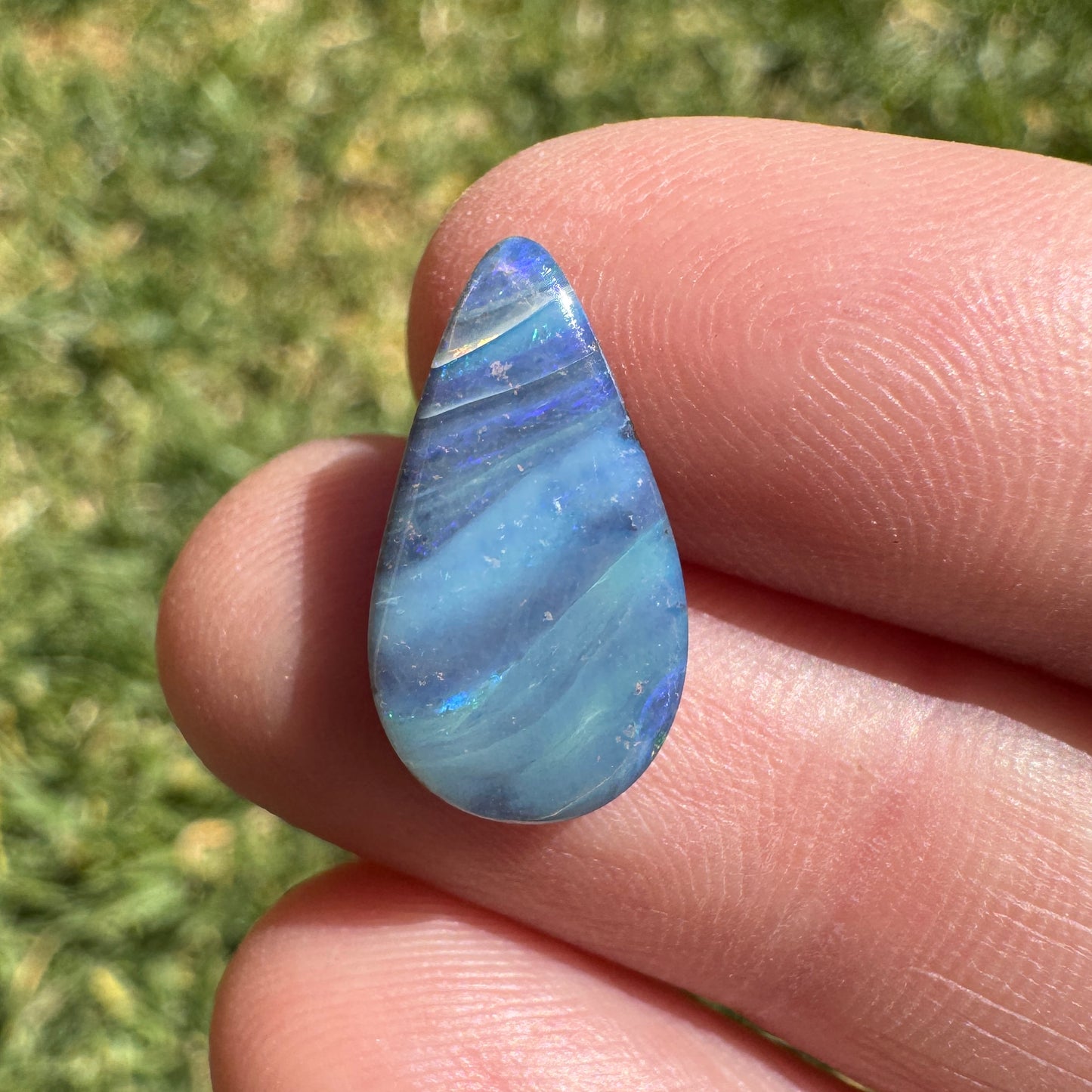 3.30 Ct teardrop boulder opal