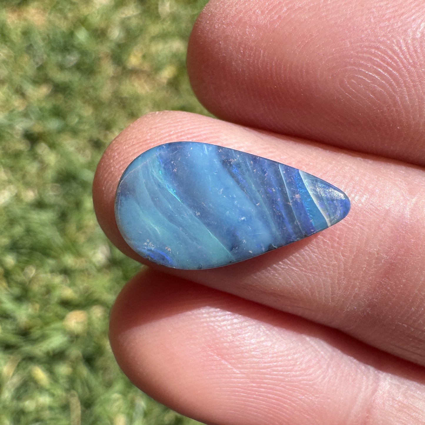 3.30 Ct teardrop boulder opal