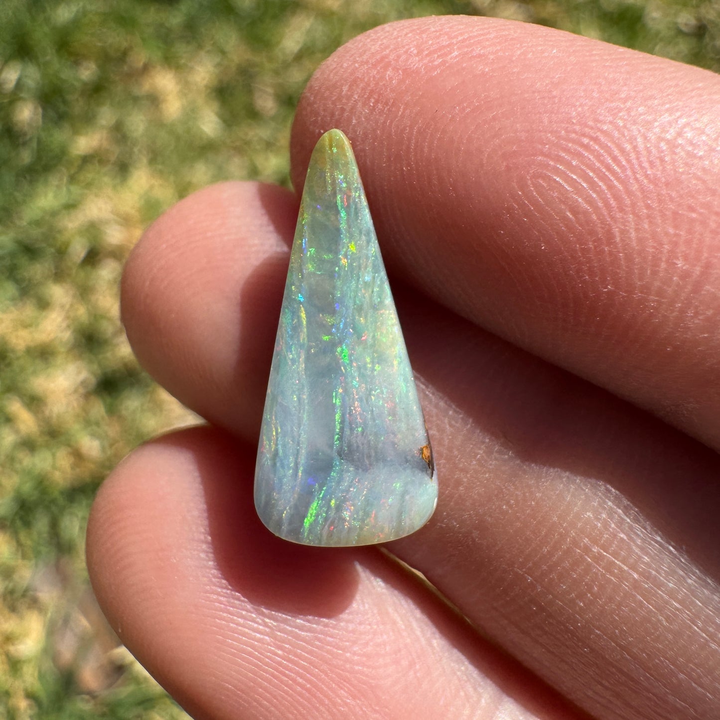 3.32 Ct narrow triangle boulder opal