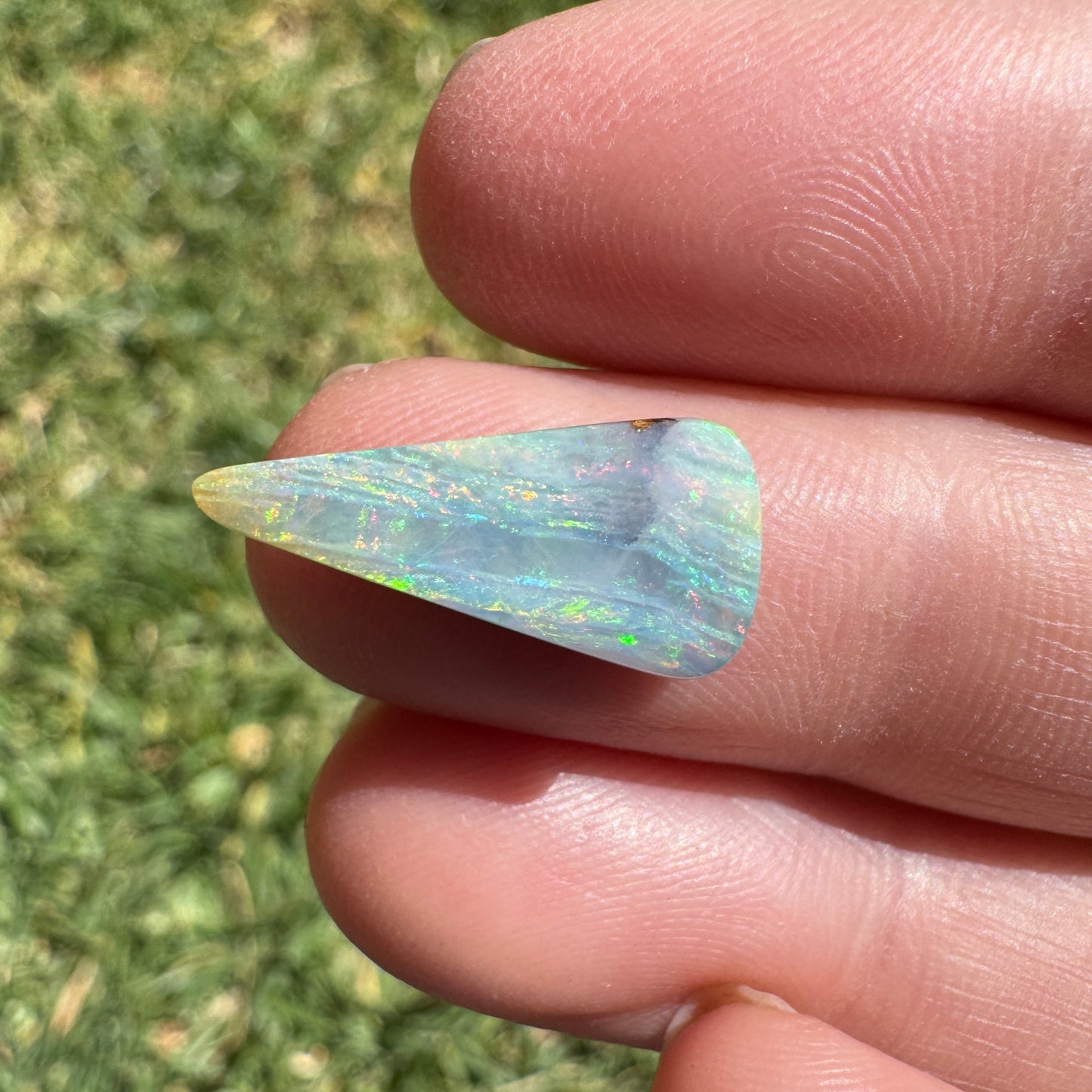 3.32 Ct narrow triangle boulder opal