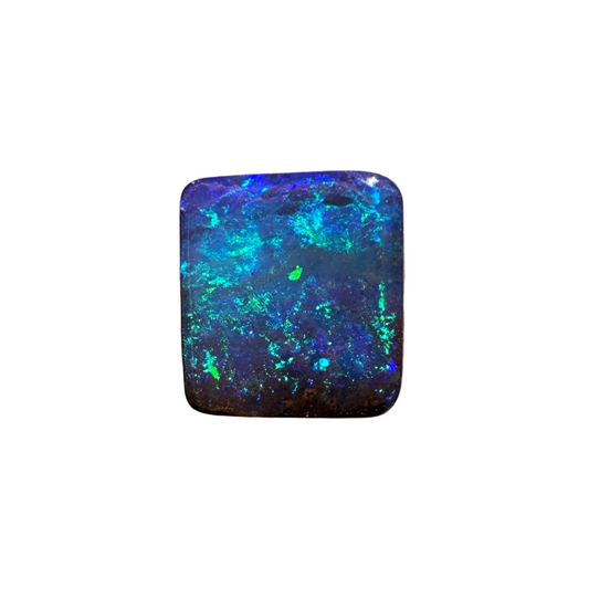 1.96 Ct green-blue black gem boulder opal