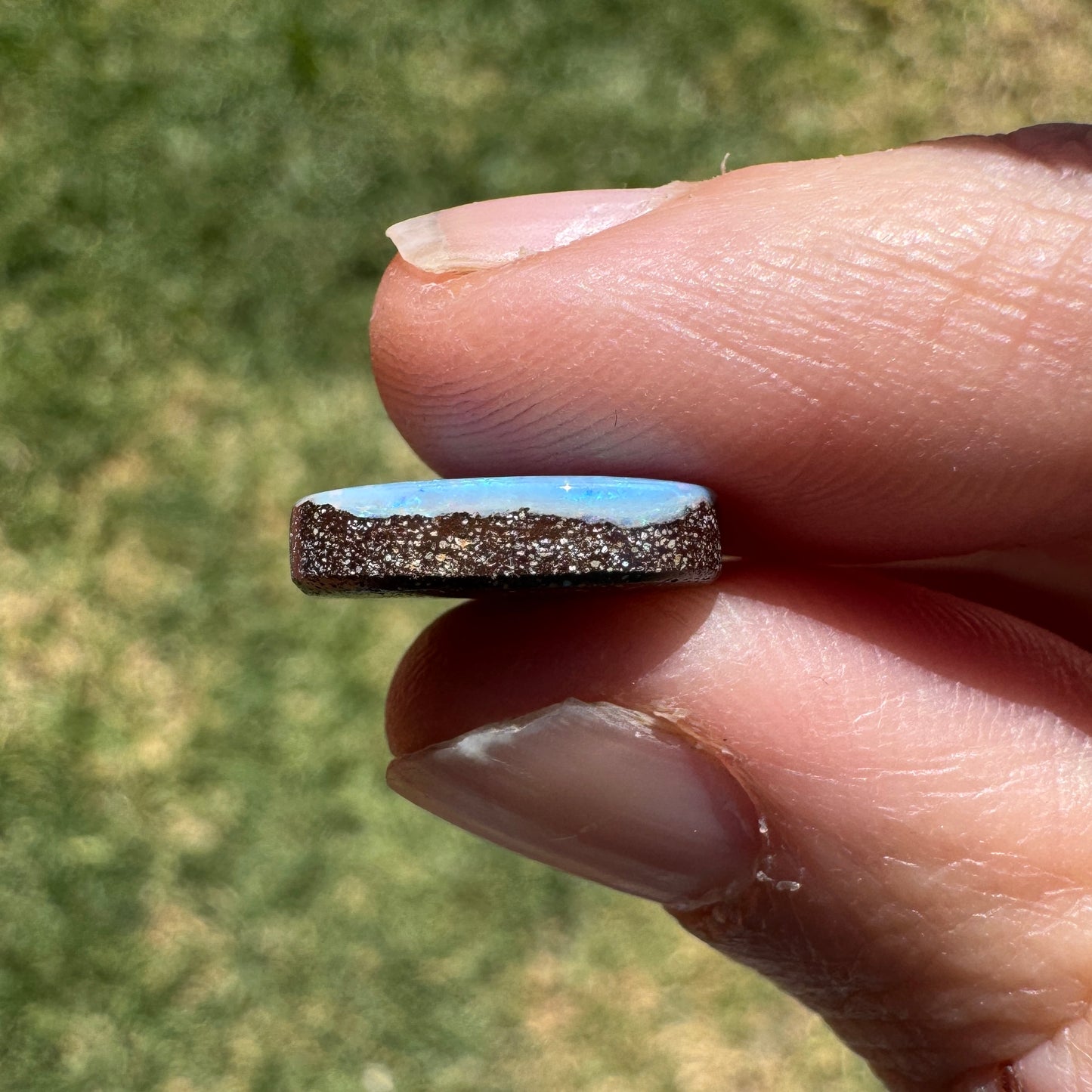5.29 Ct ocean green-blue boulder opal