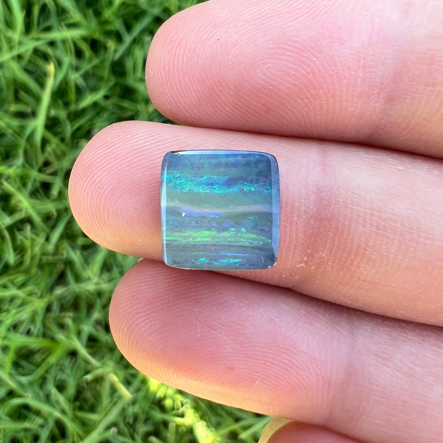 3.23 Ct small square boulder opal