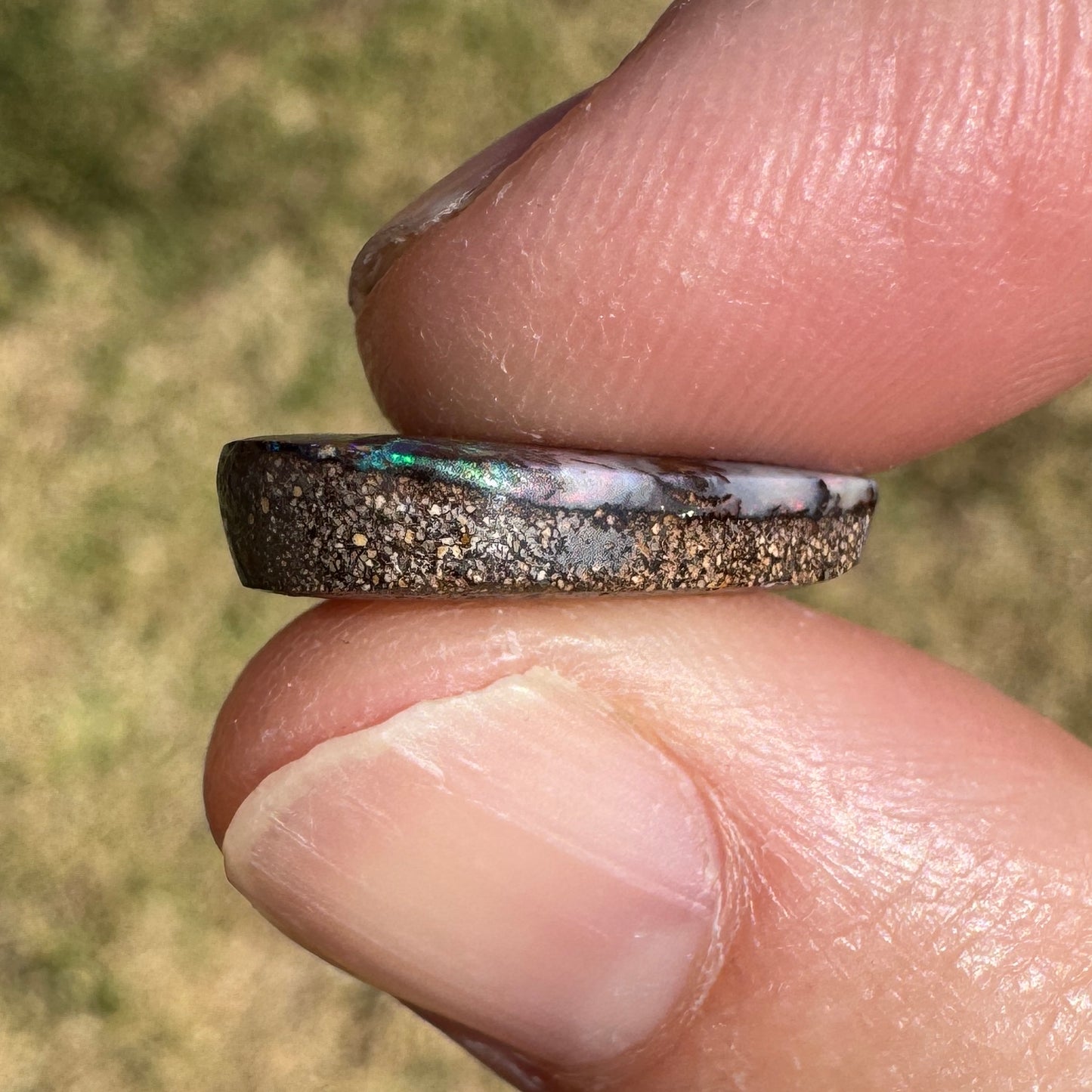 7.86 Ct magical matrix heart boulder opal