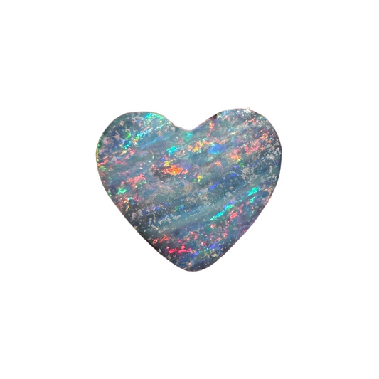 1.65 Ct small pink boulder opal heart