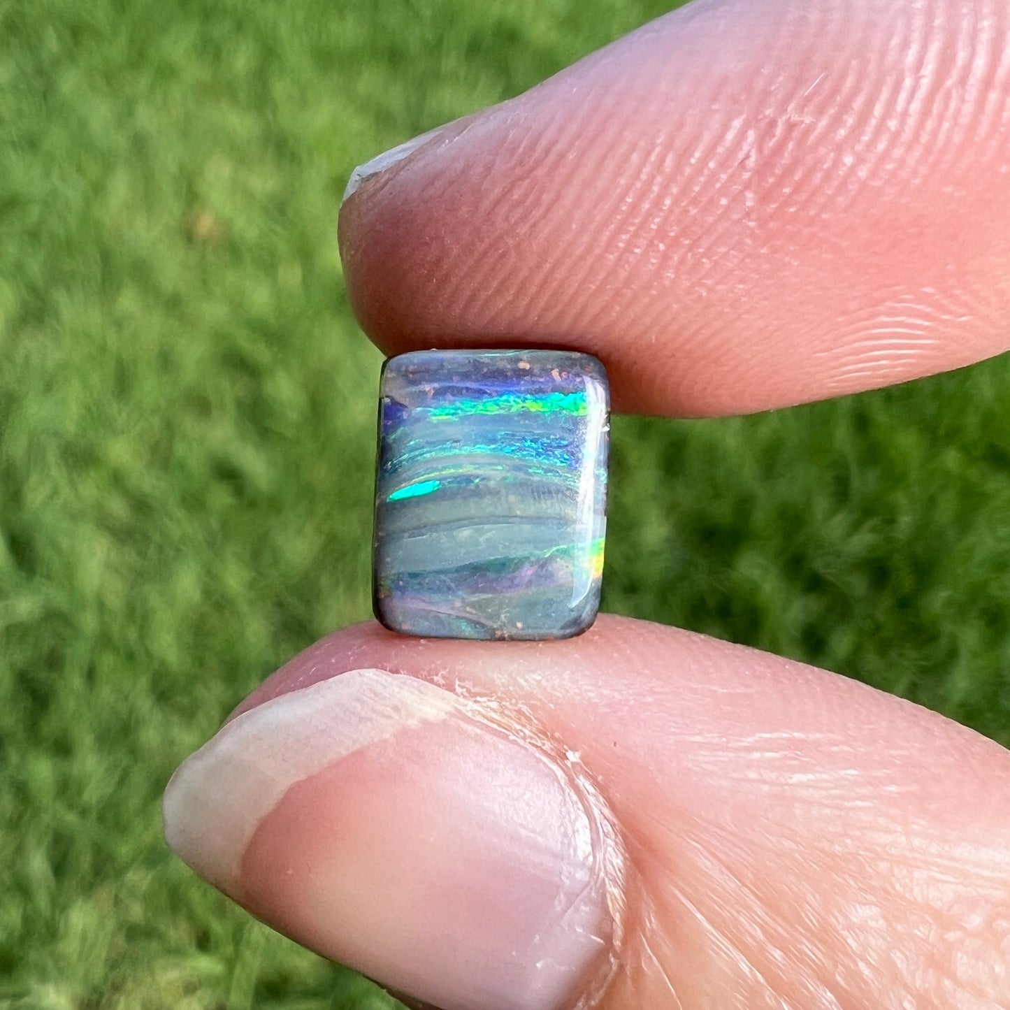 1.77 Ct rectangle boulder opal