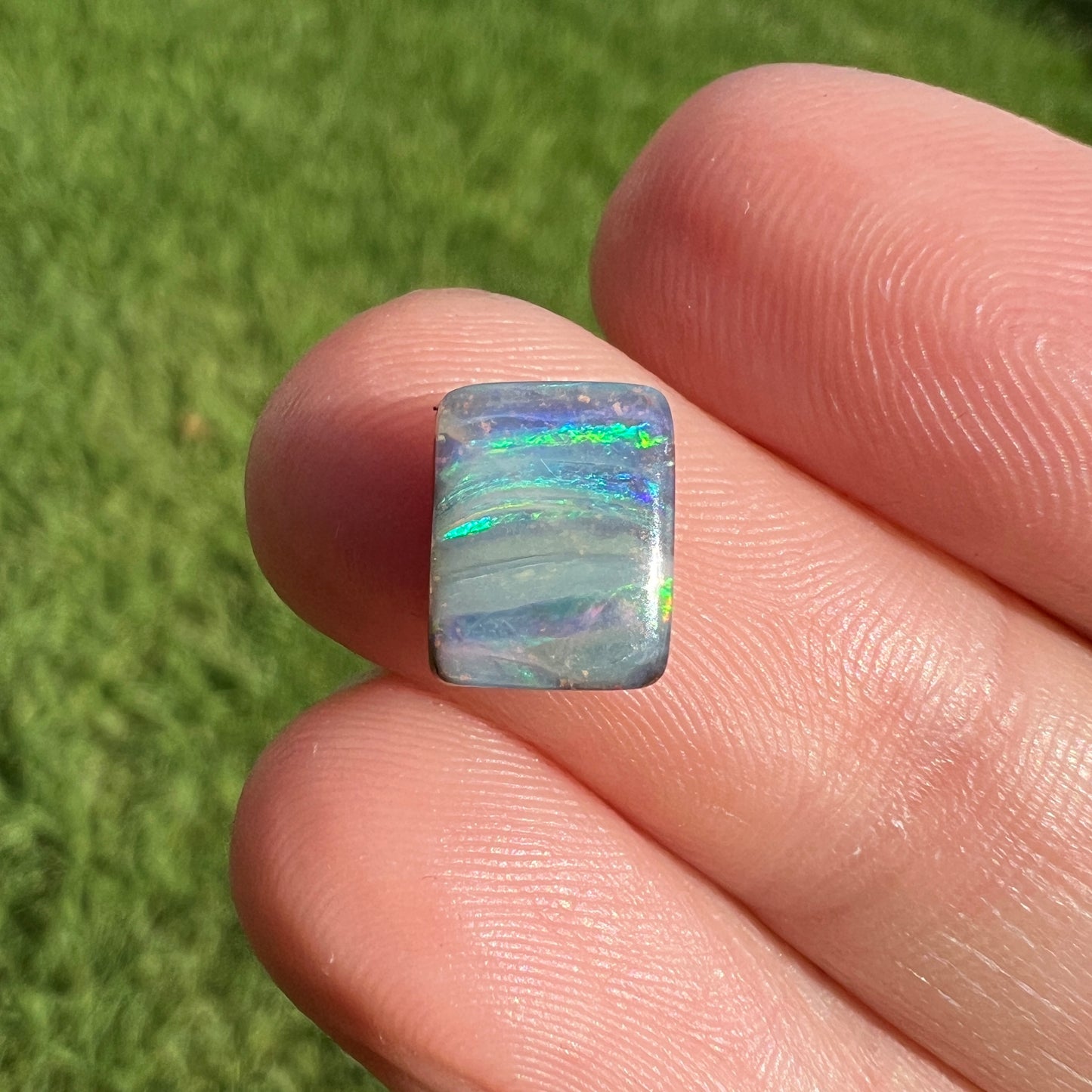 1.77 Ct rectangle boulder opal