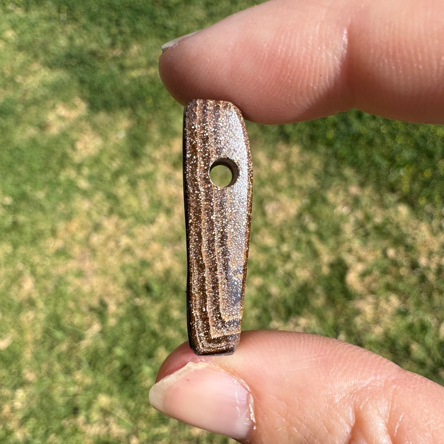 34.25 Ct side-drilled boulder opal