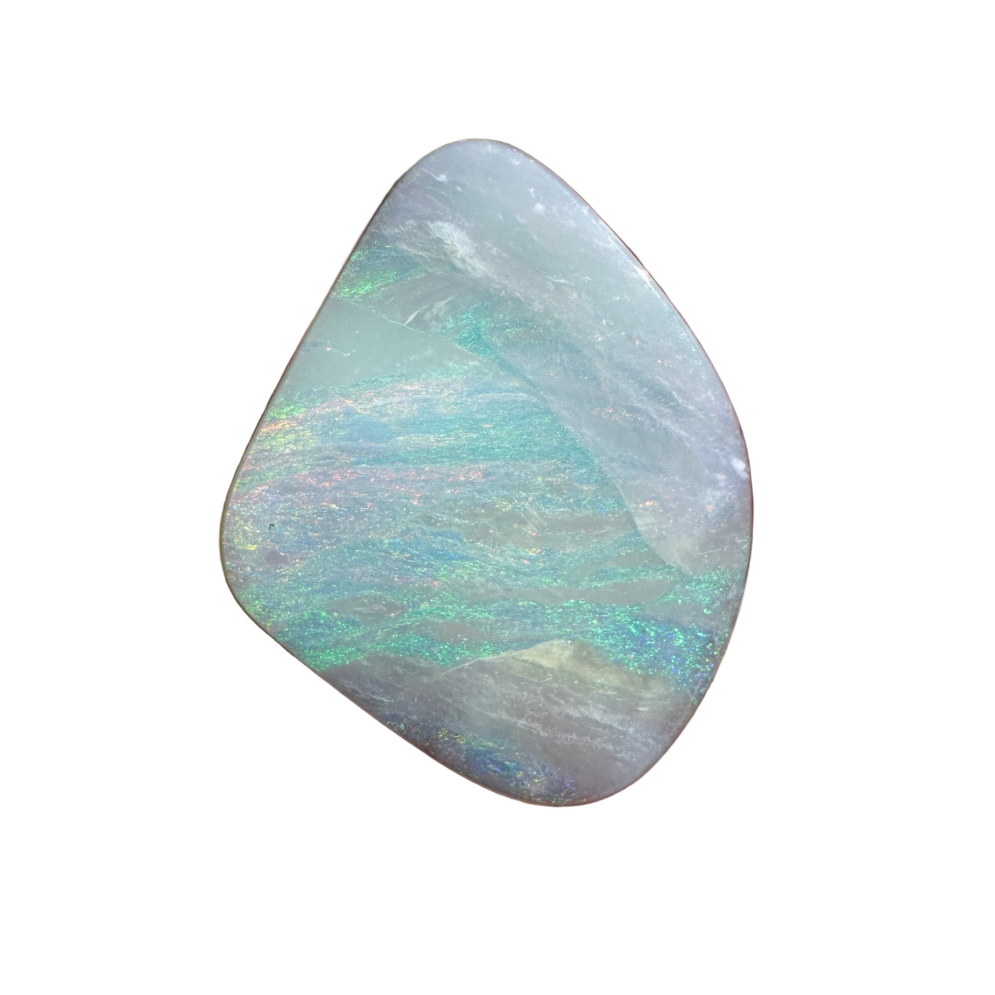 10.58 Ct pastel pink and green boulder opal