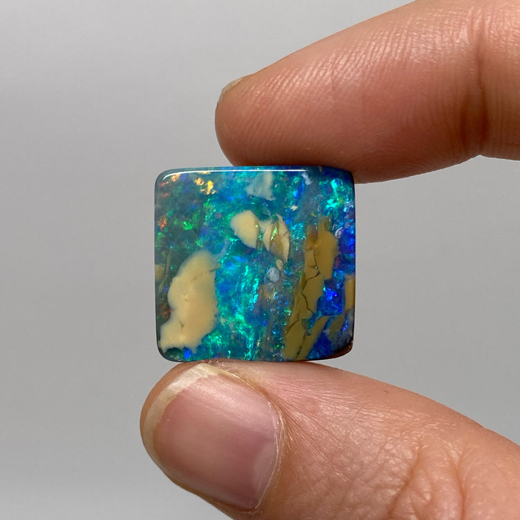 29.08 Ct rectangle boulder opal pair