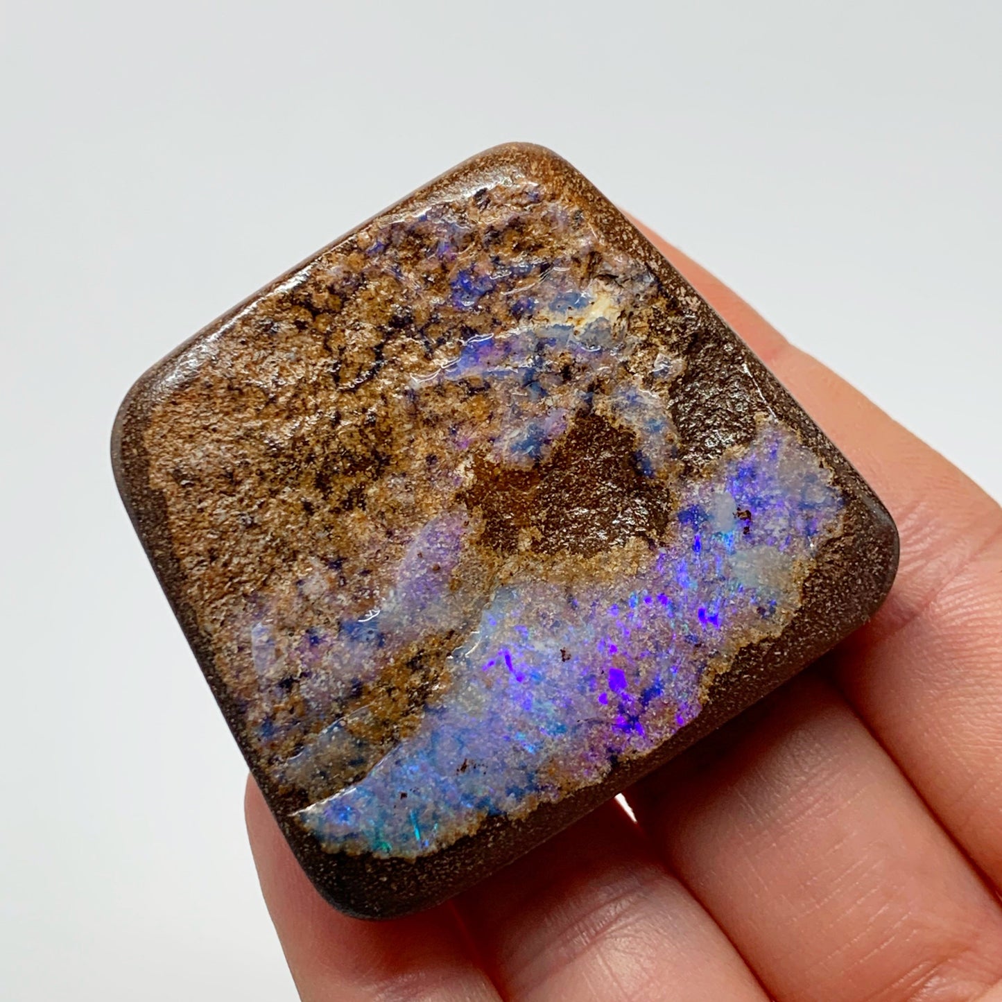 Australian Boulder Opal - 295 Ct lilac boulder opal specimen - Broken River Mining