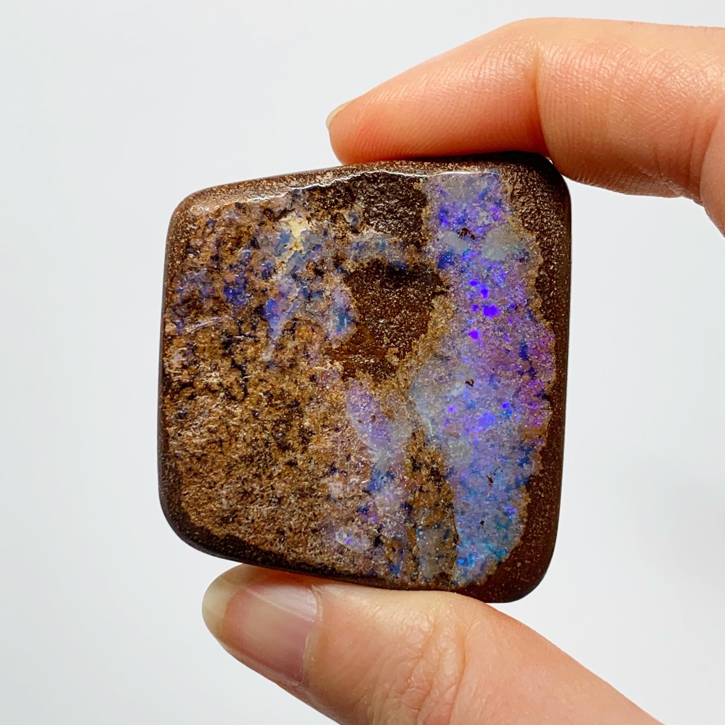 Australian Boulder Opal - 295 Ct lilac boulder opal specimen - Broken River Mining