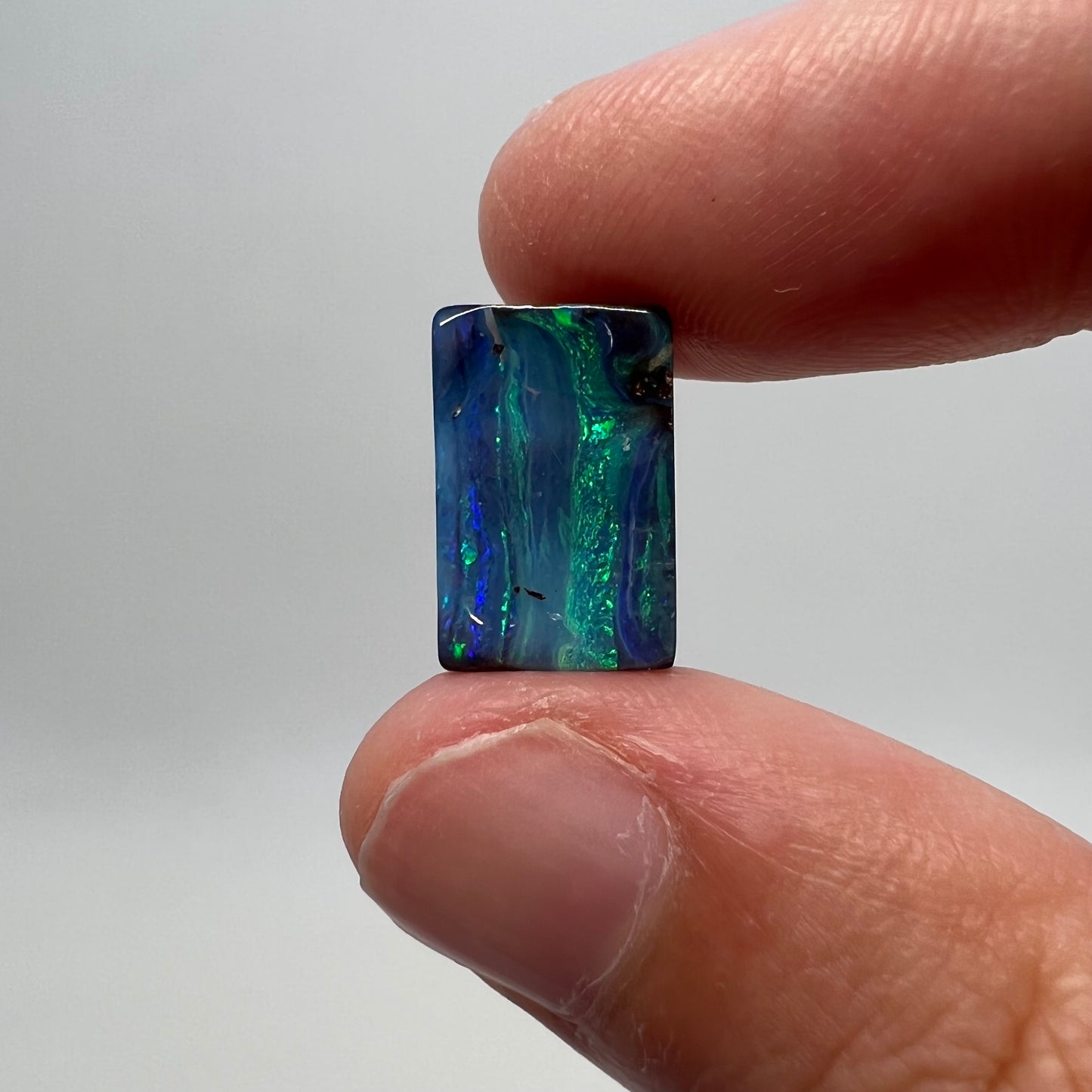 6.01 Ct green-blue boulder opal