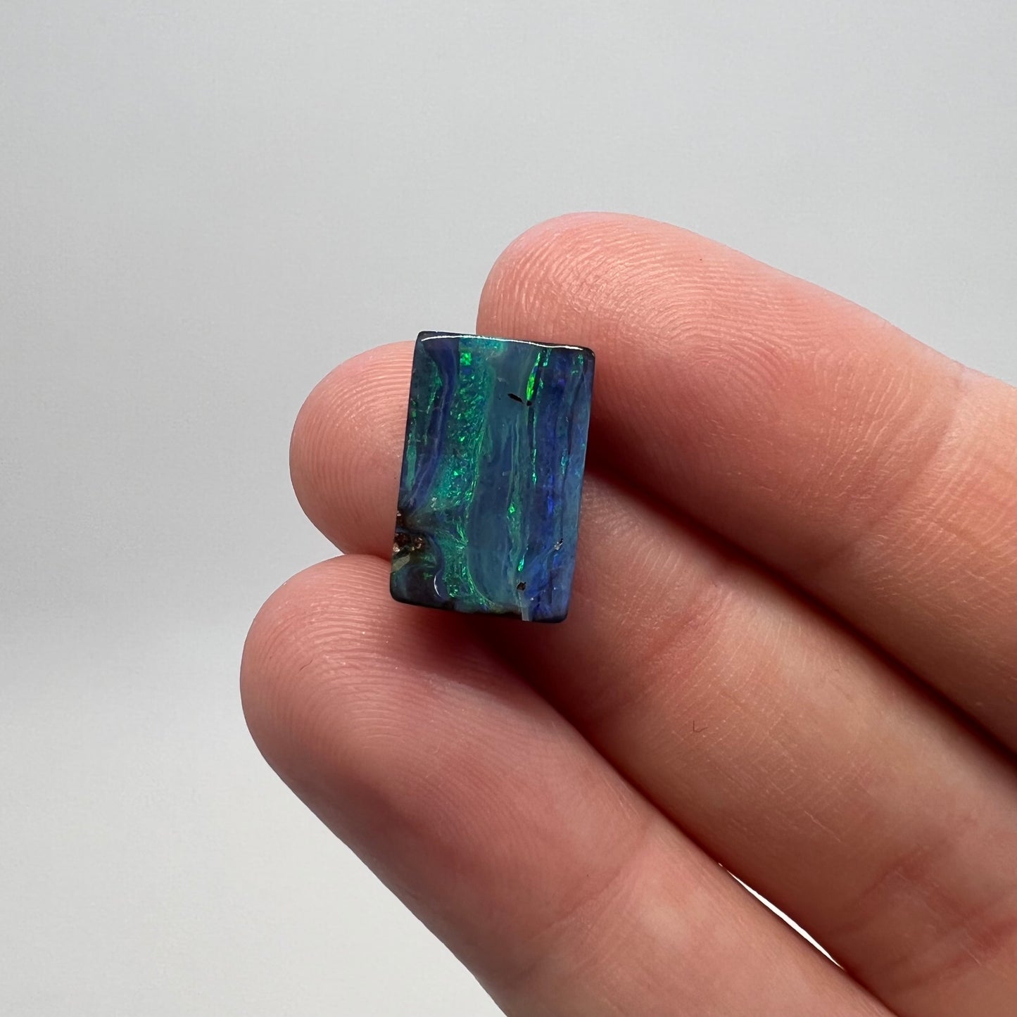 6.01 Ct green-blue boulder opal