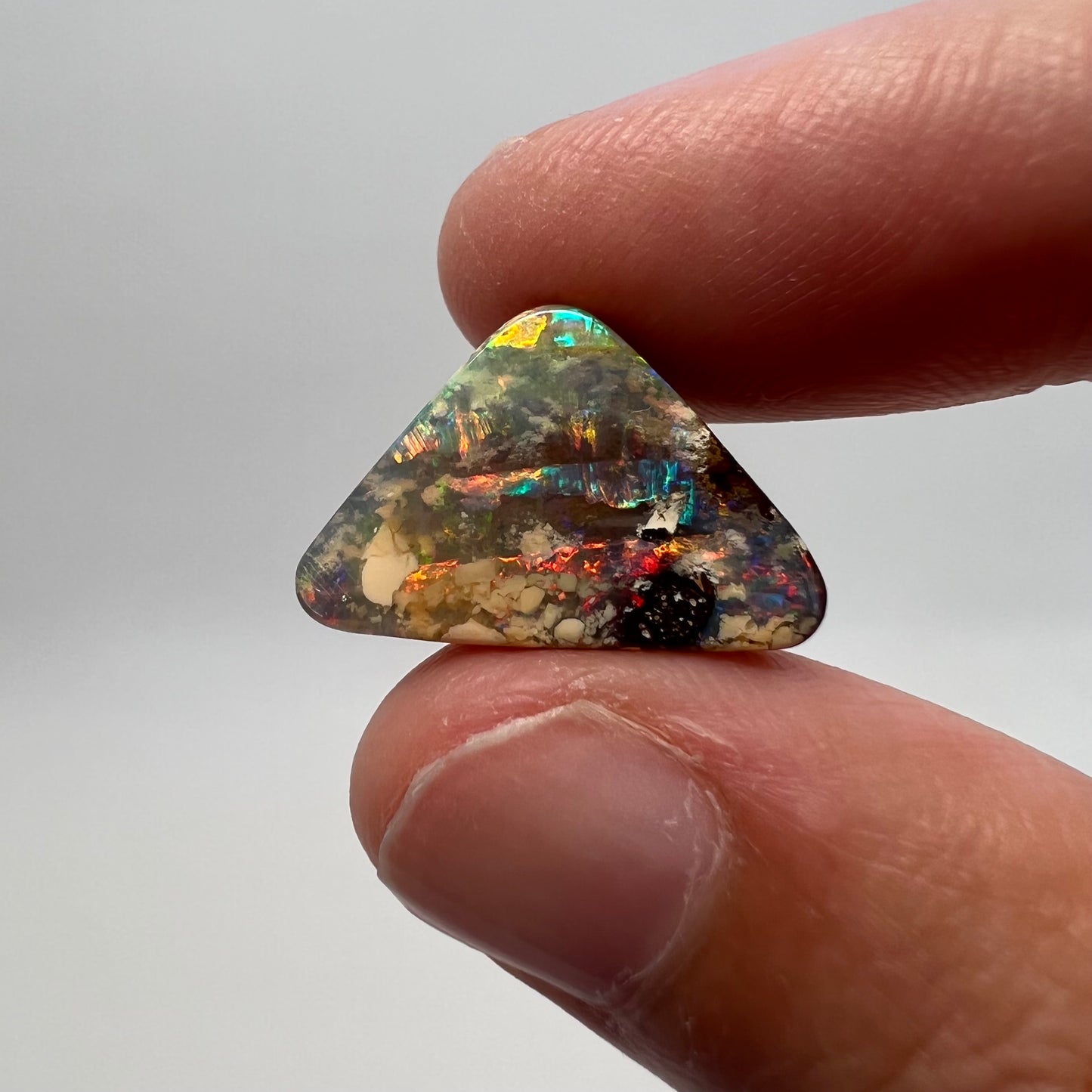 6.23 Ct triangle boulder opal